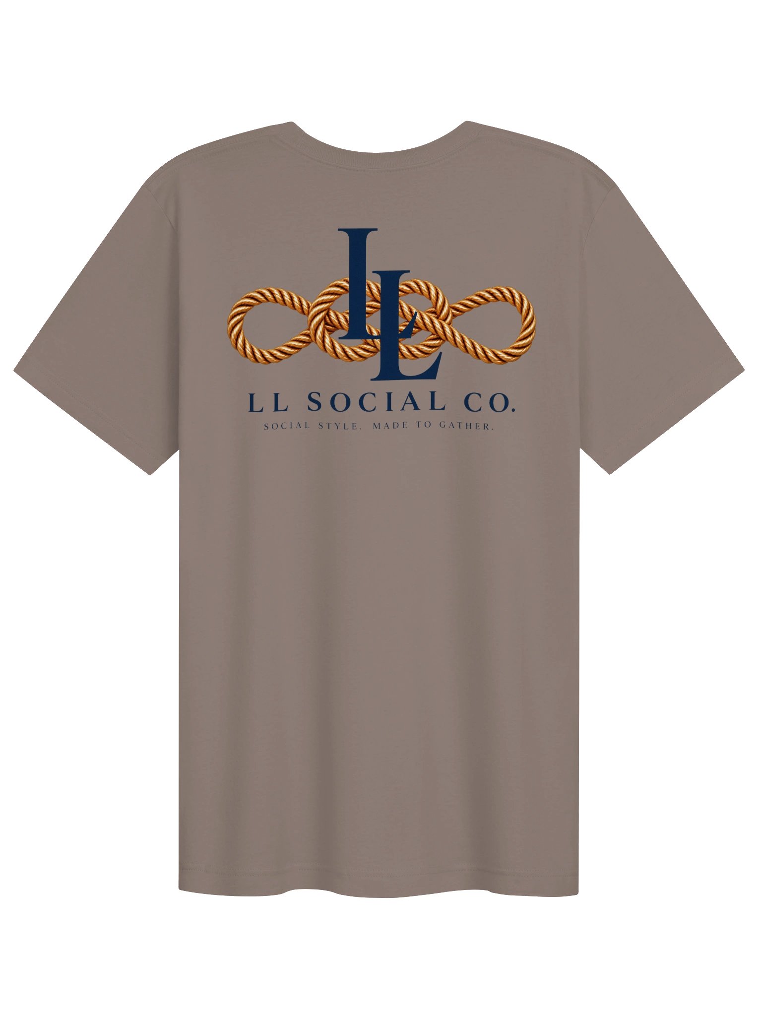 LL Social Co. Carrick Bend Essential Tee — Navy product image (15)