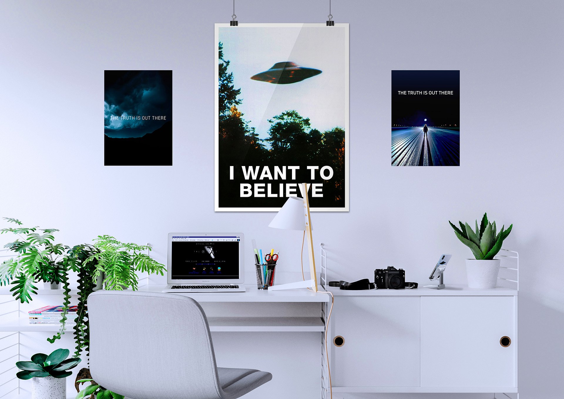 The Truth is Out There / The X-Files poster — sci-fi poster, movie poster, space art print product image (4)