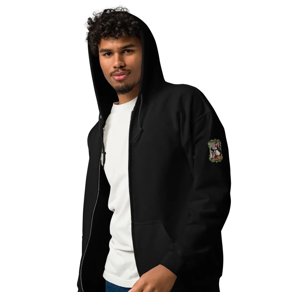 Vixen and Stag the perfect couple zip front hoodie product image (14)