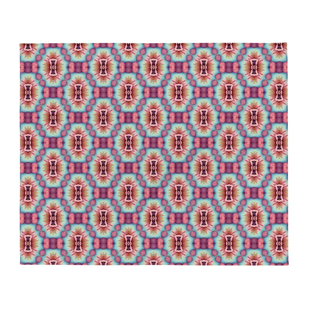 Vibrant Florals & Hearts Throw Blanket product image (3)