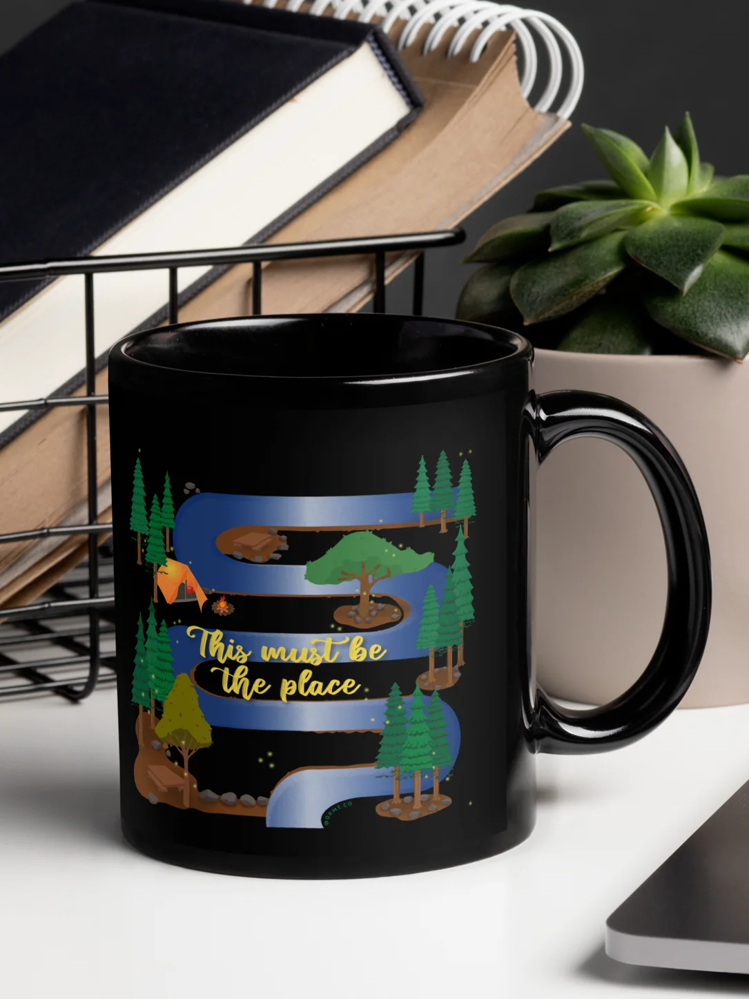 This Must be the Place, black ceramic mug product image (13)