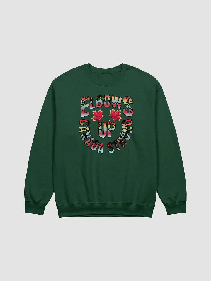 Elbows Up Canada Strong Maple Leaves Crewneck product image (5)