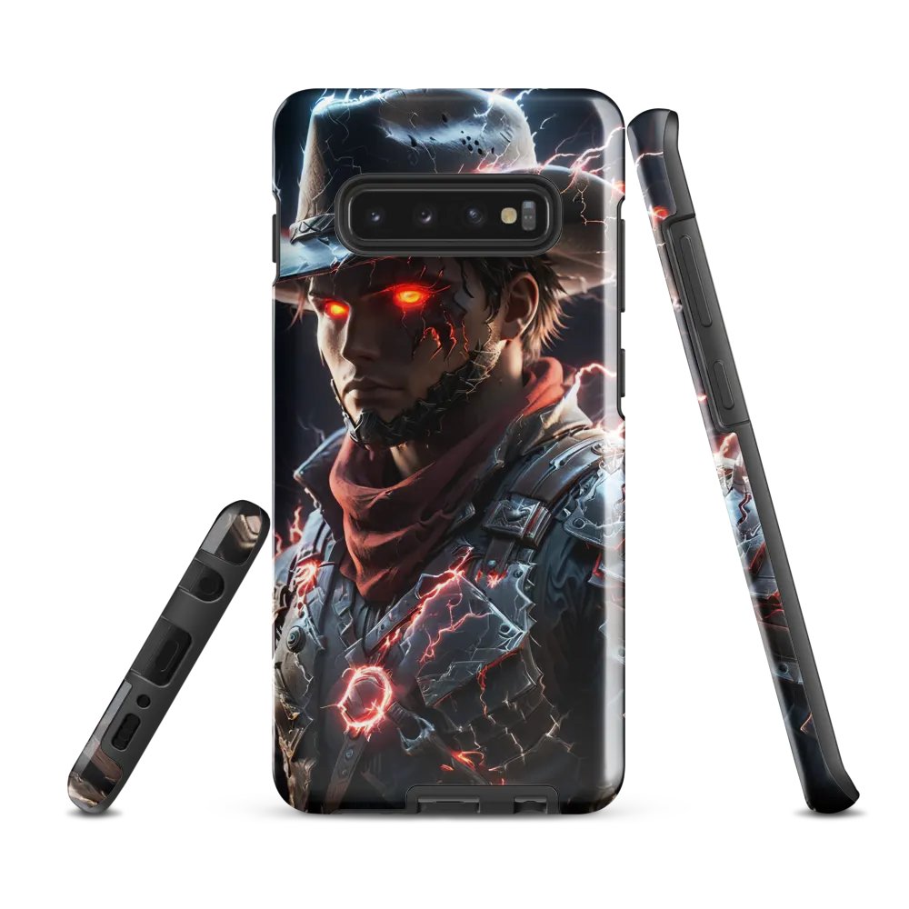 Cyborg Gunslinger Samsung Tough Case – Futuristic Cowboy product image (3)