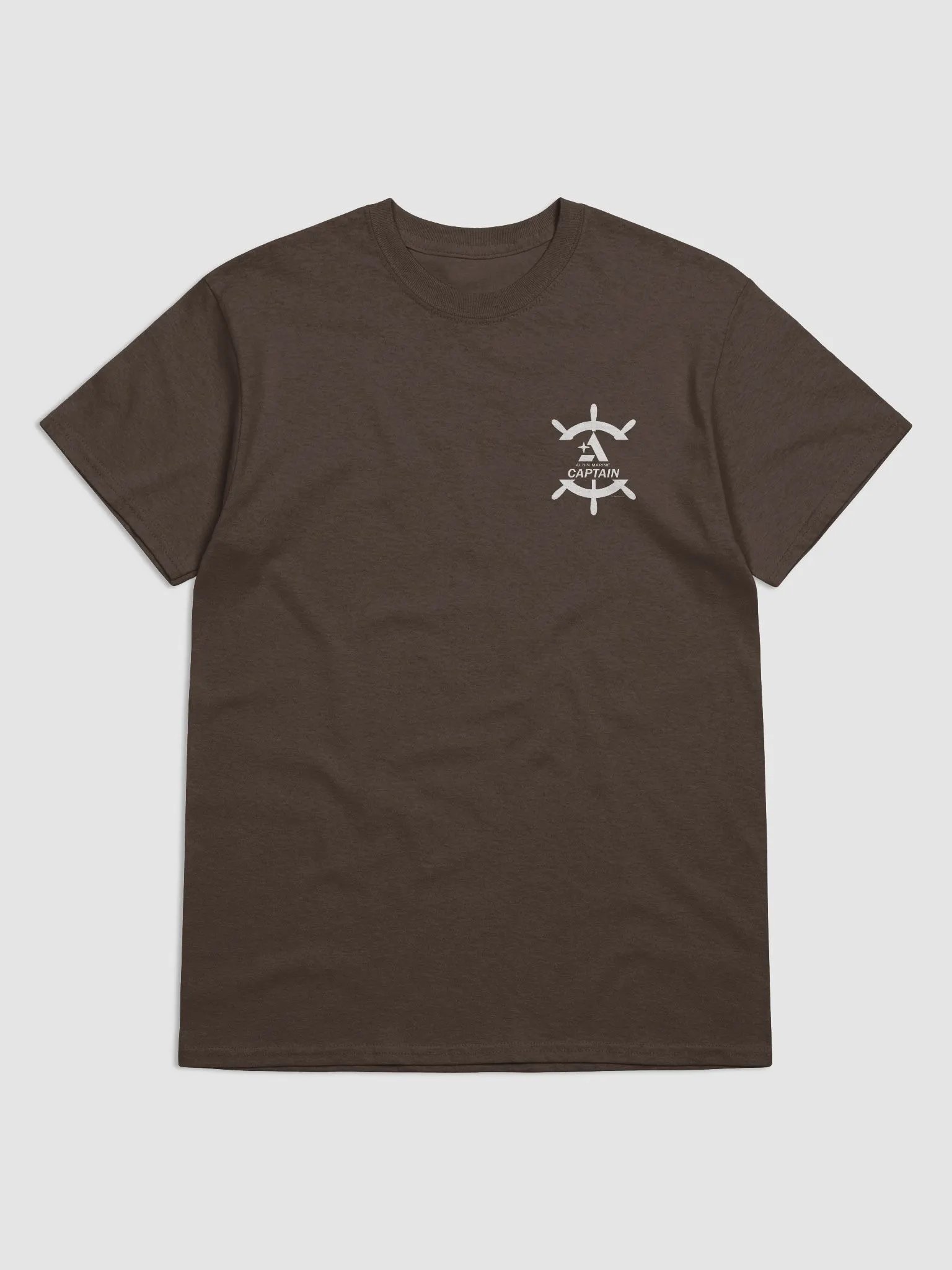 Albin Captain - T-Shirt - Dark Shirt w/White Logo product image (3)