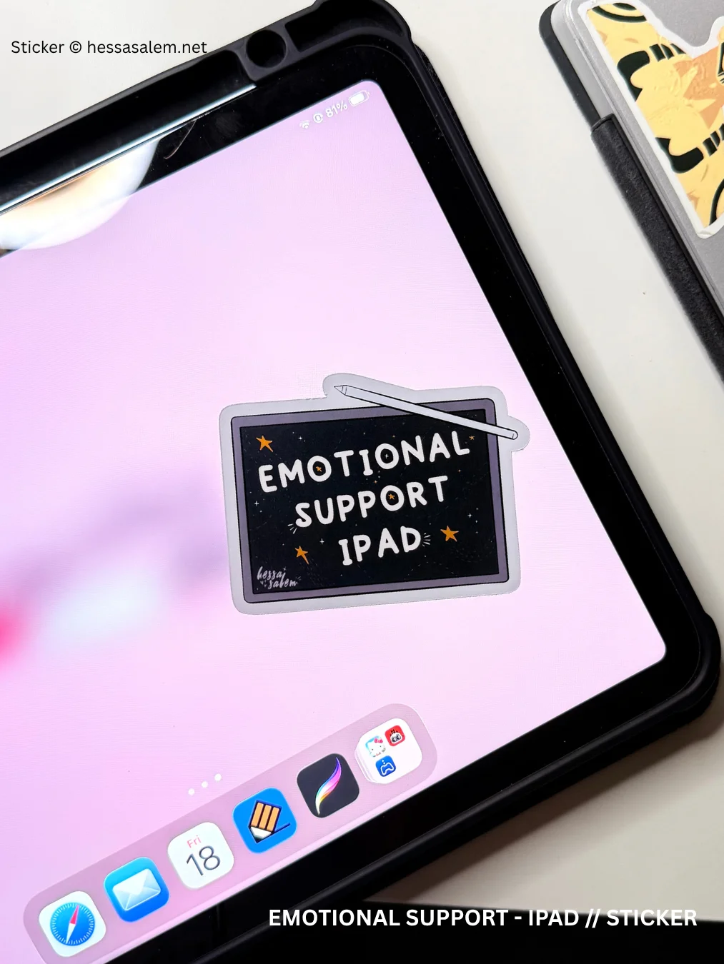 Emotional Support - iPad // Sticker product image (1)