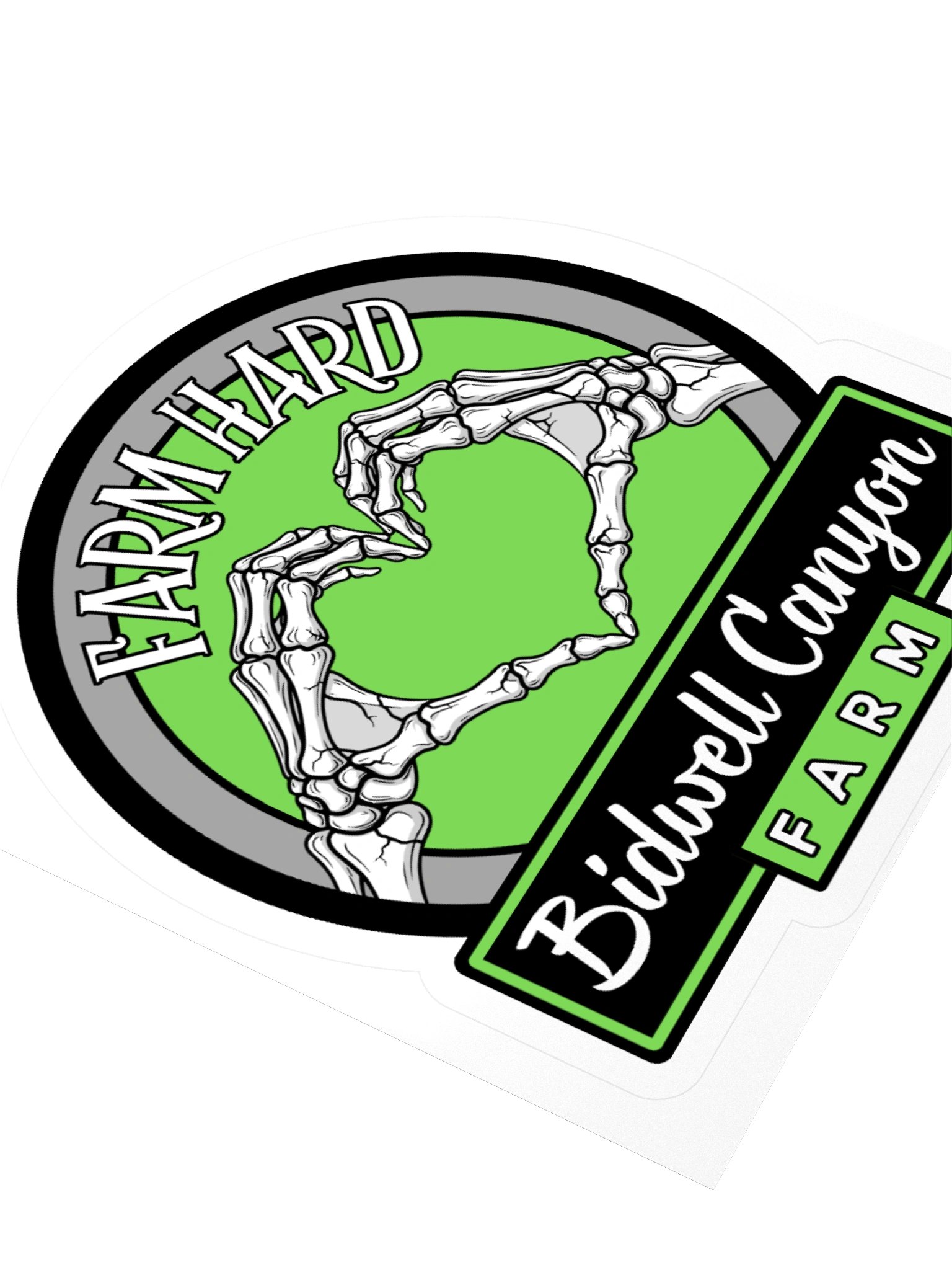 BCF Farm Hard Bones Sticker Green product image (3)