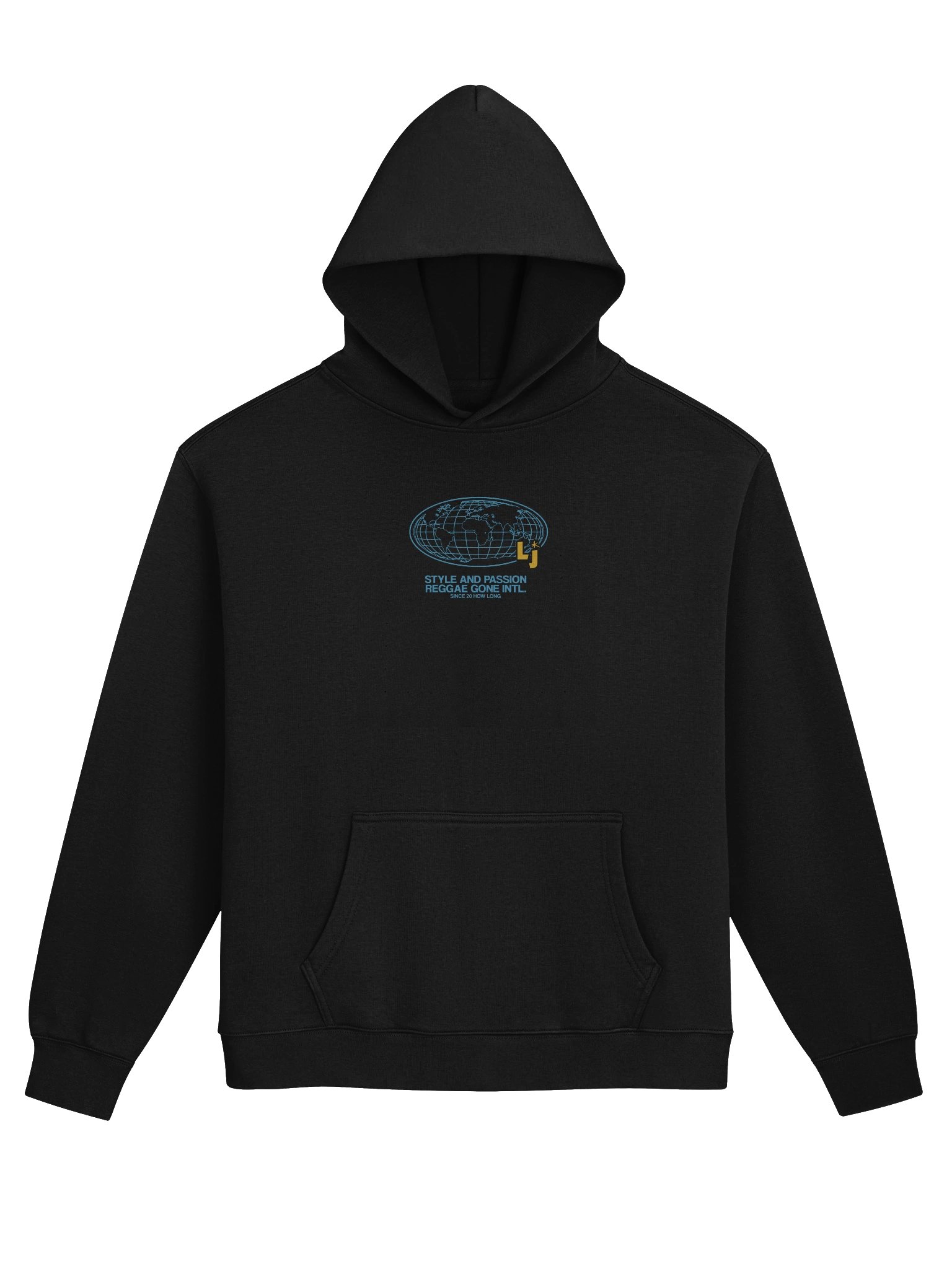 "Reggae Gone INTL" Premium Oversized Hoodie in Black product image (1)