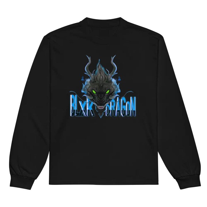 blxkdragons OG Blue flame sweatshirt (front design provided by sister salice) product image (2)