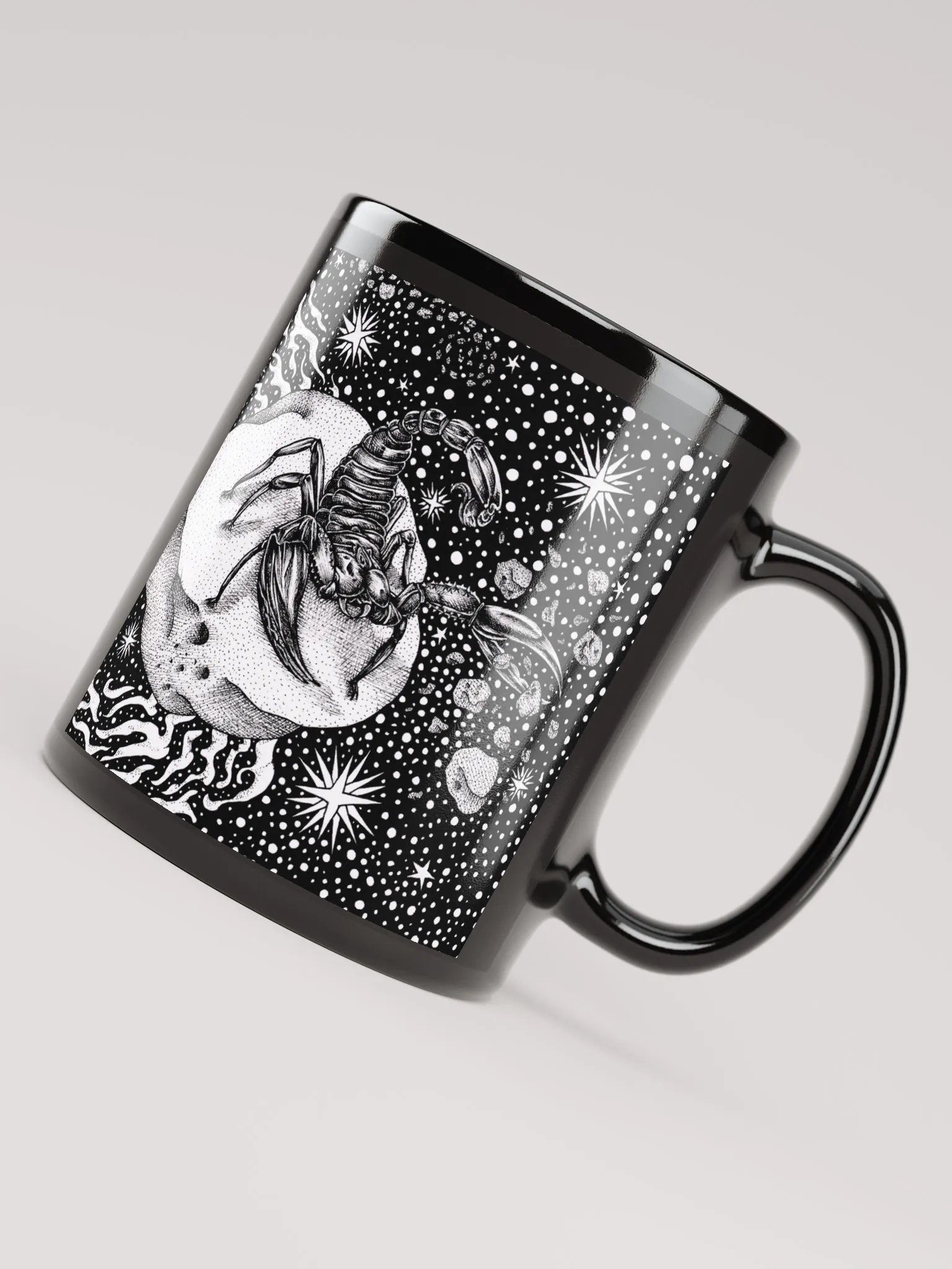 Scorpio Zodiac, Black Glossy Mug product image (8)