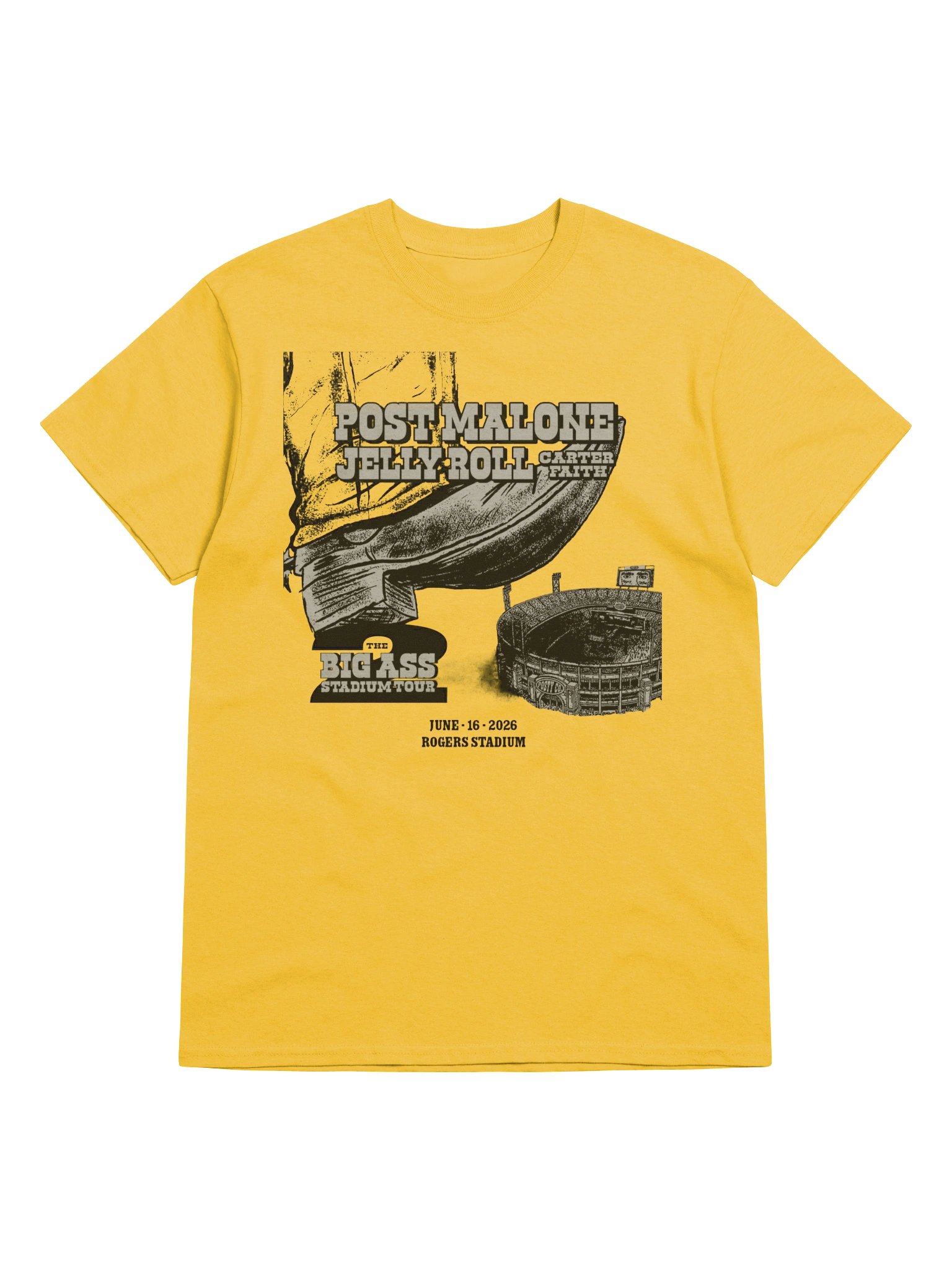 Post Malone With Jelly Roll And Carter Faith Tour Part 2 2026 T-Shirt product image (3)