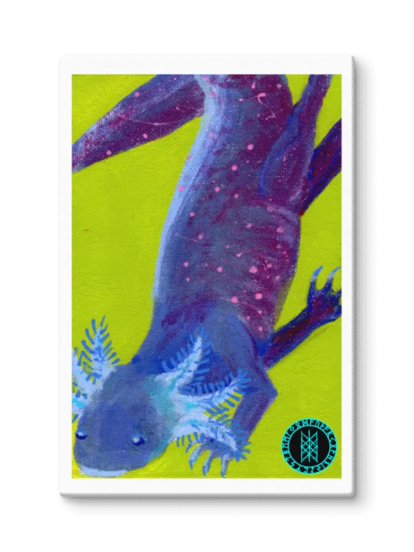 Gone Fission September Shadow Axolotl Canvas Print product image (2)