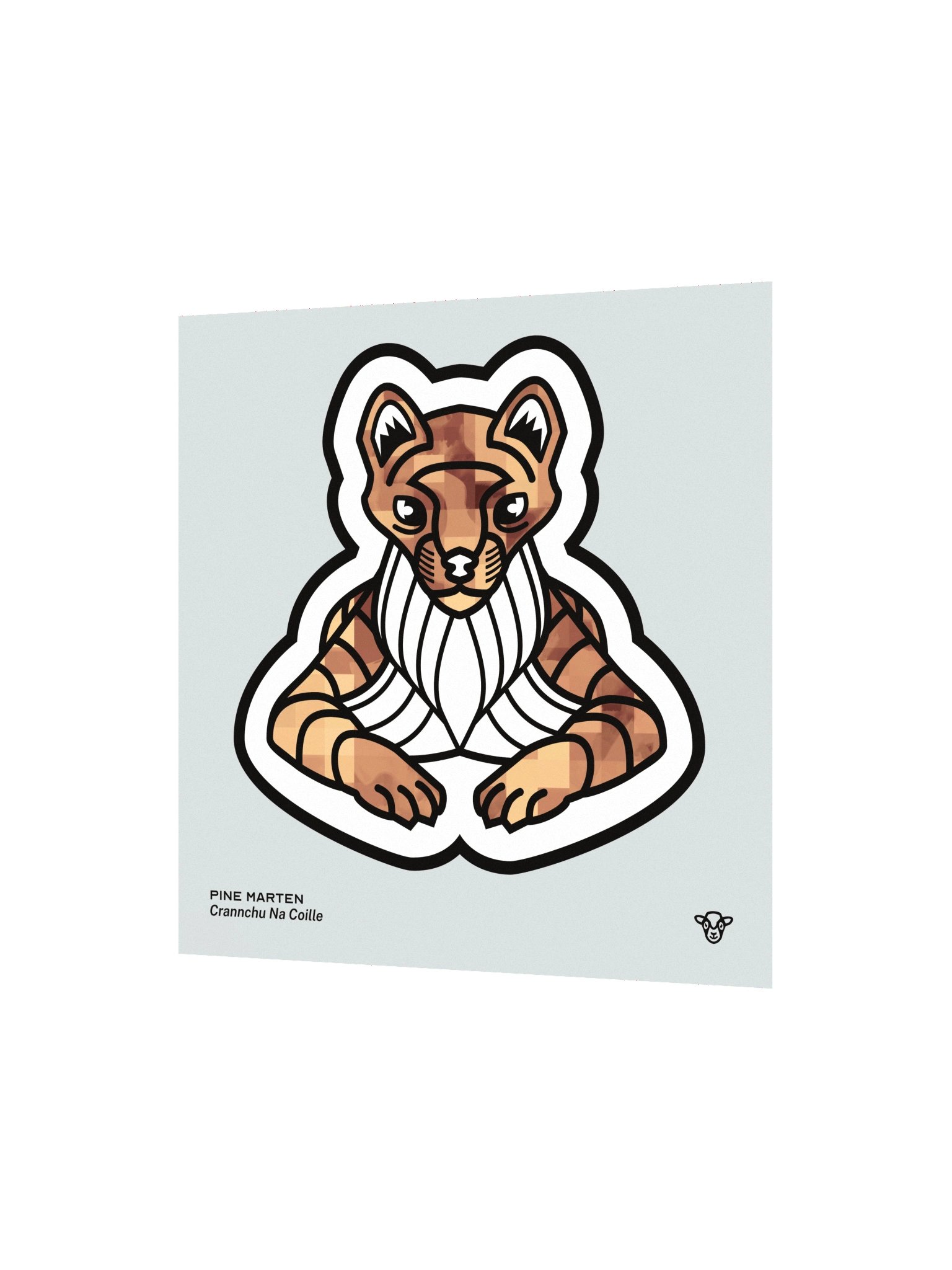 Pine Marten Matte Square Print product image (2)