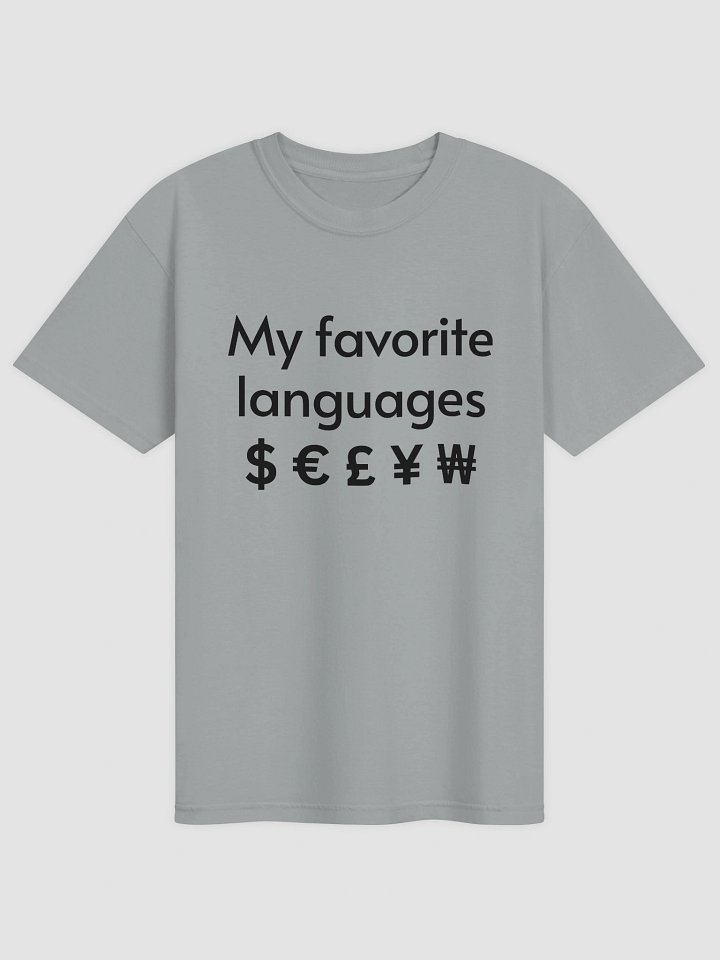 My Favorite Languages T-shirt product image (2)