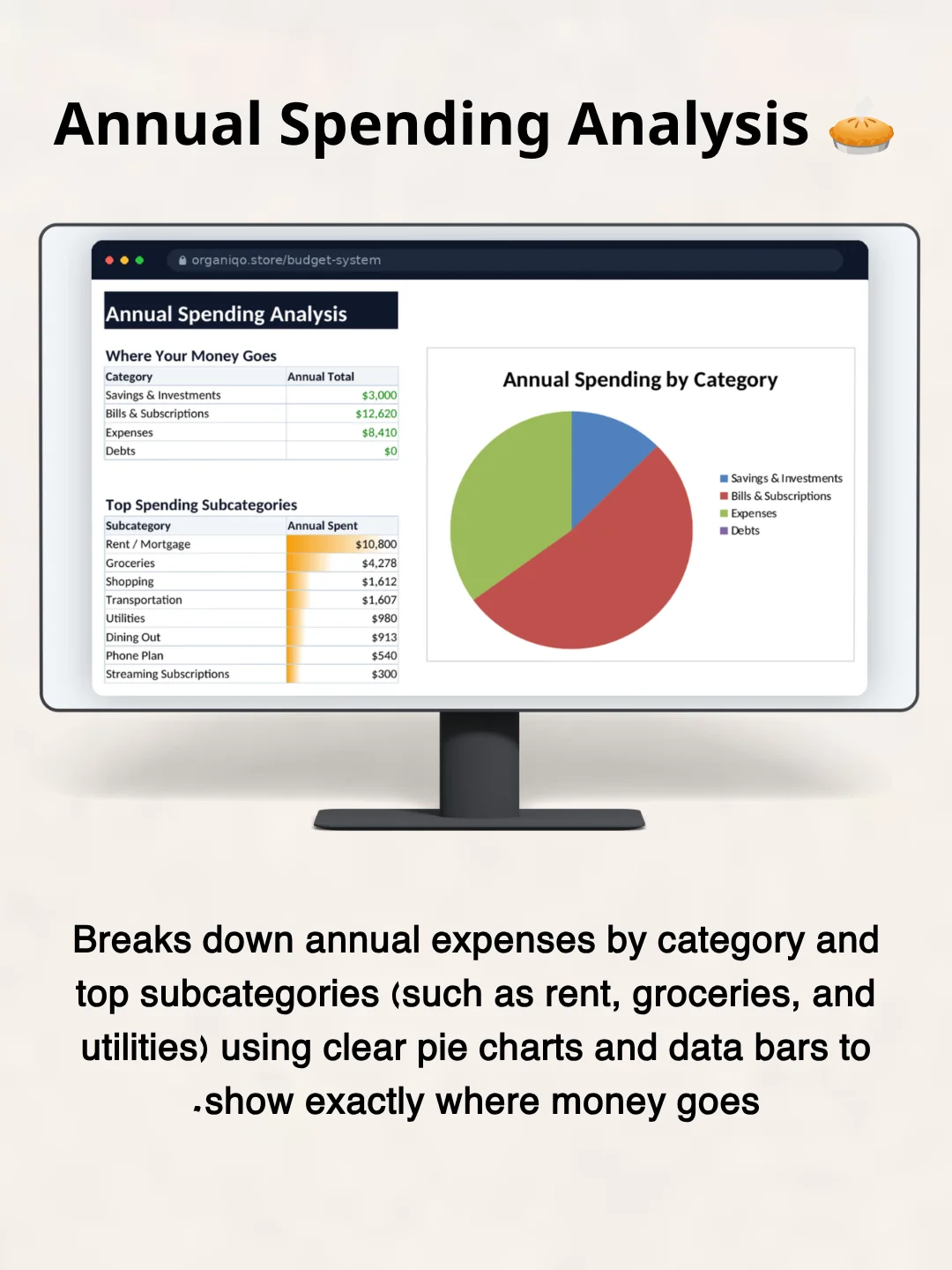 Organiqo Budget System — Stop Losing Track of Your Spending product image (11)