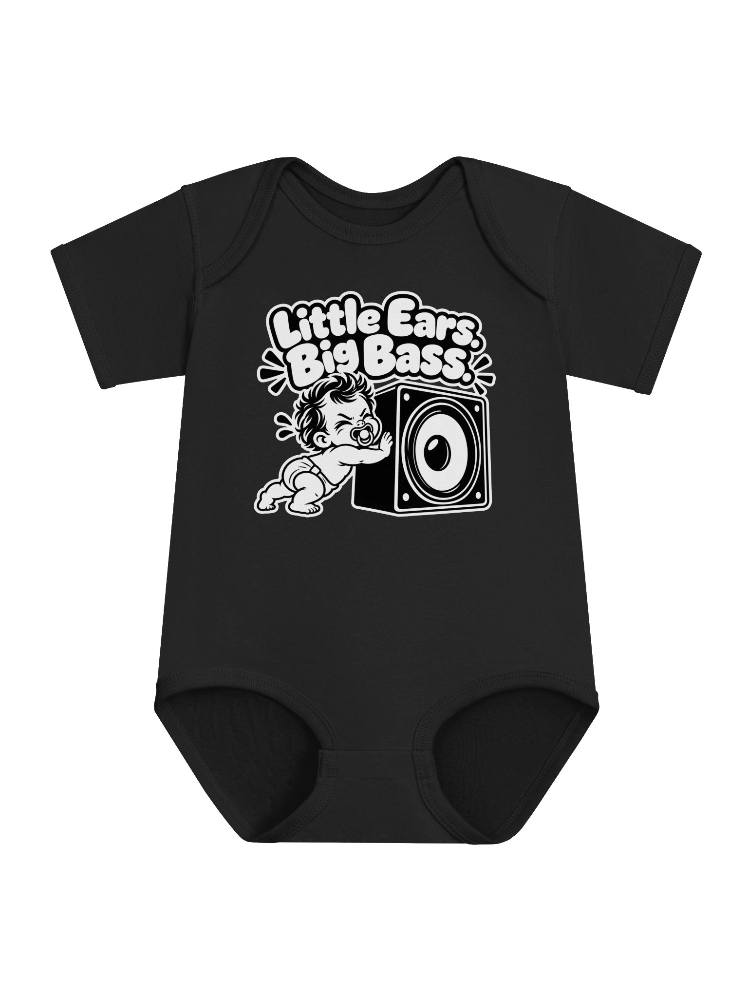 Little Ears Big Bass - Baby Bodysuit product image (1)