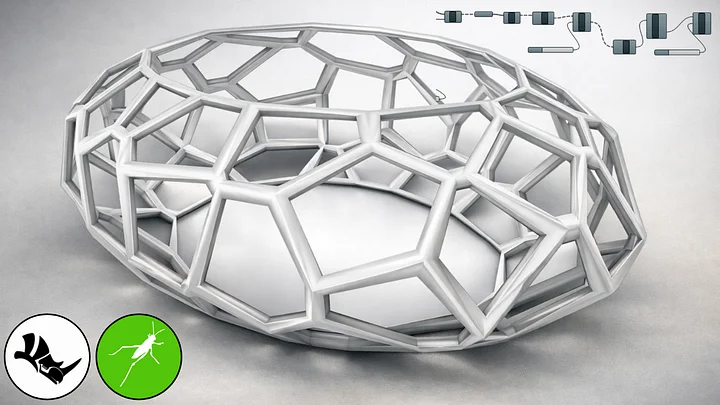 Rhino Grasshopper Voronoi Facade 3D Parametric Design Files product image (2)
