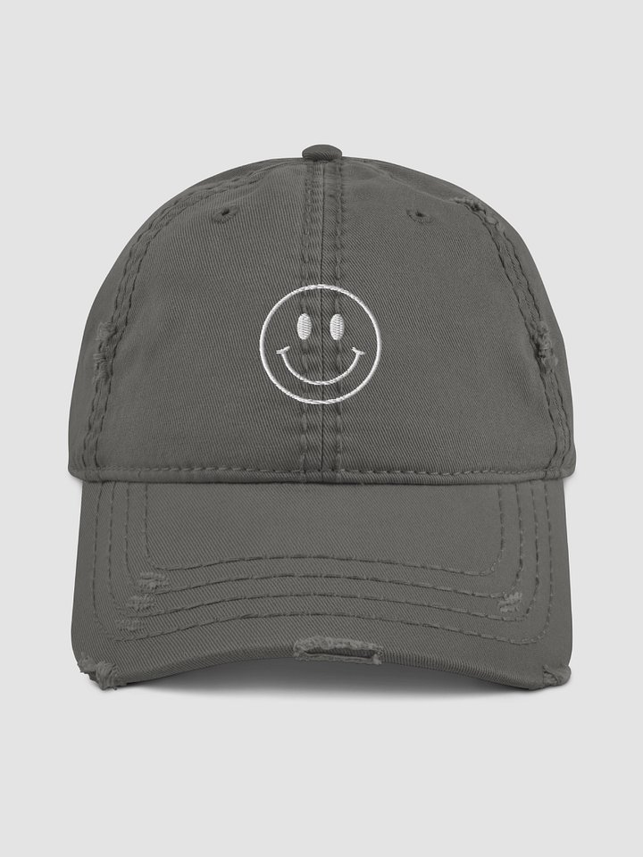 Smiley Distressed Dad Hat product image (2)