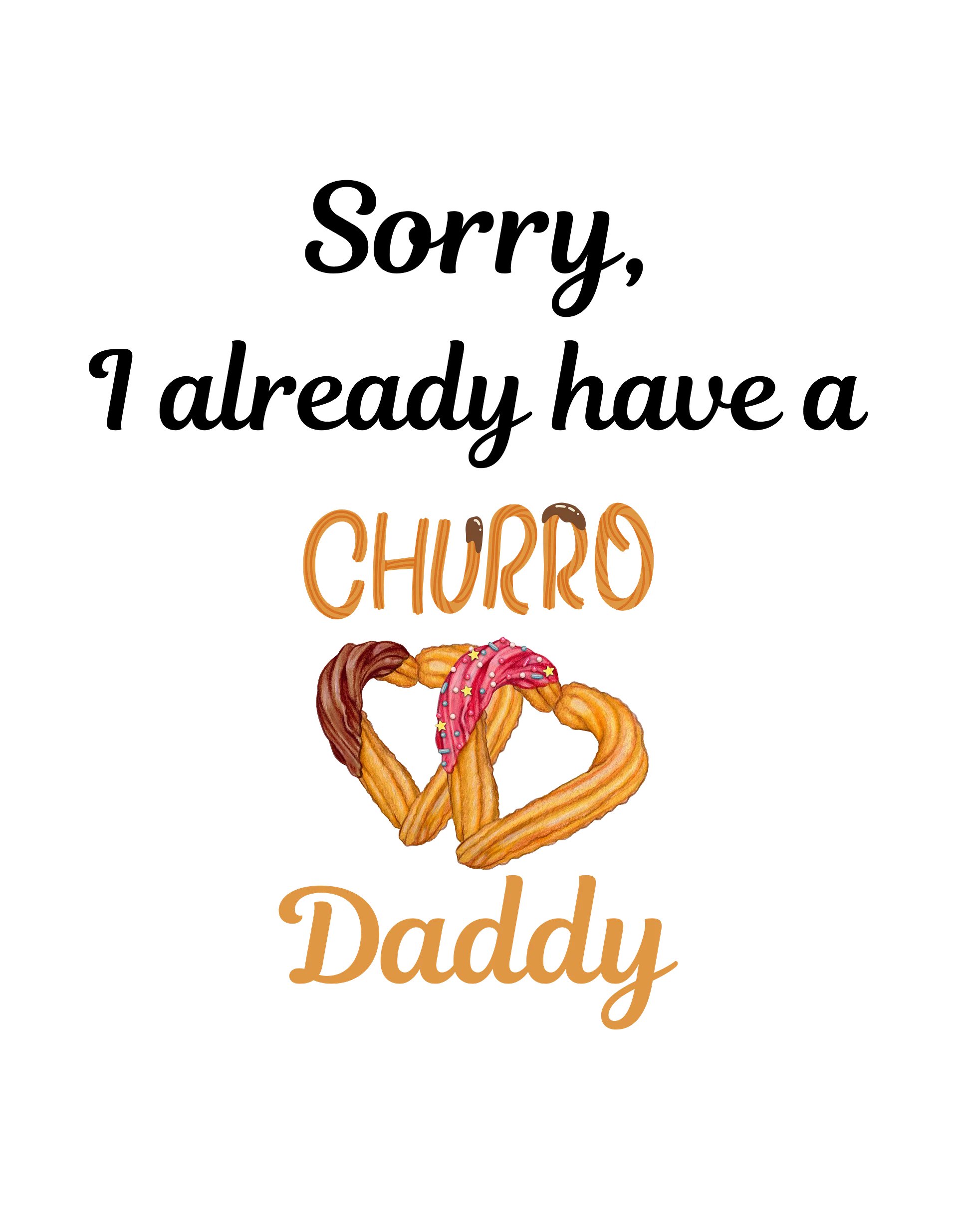 Churro Daddy Heart Women's Crop Tee product image (2)