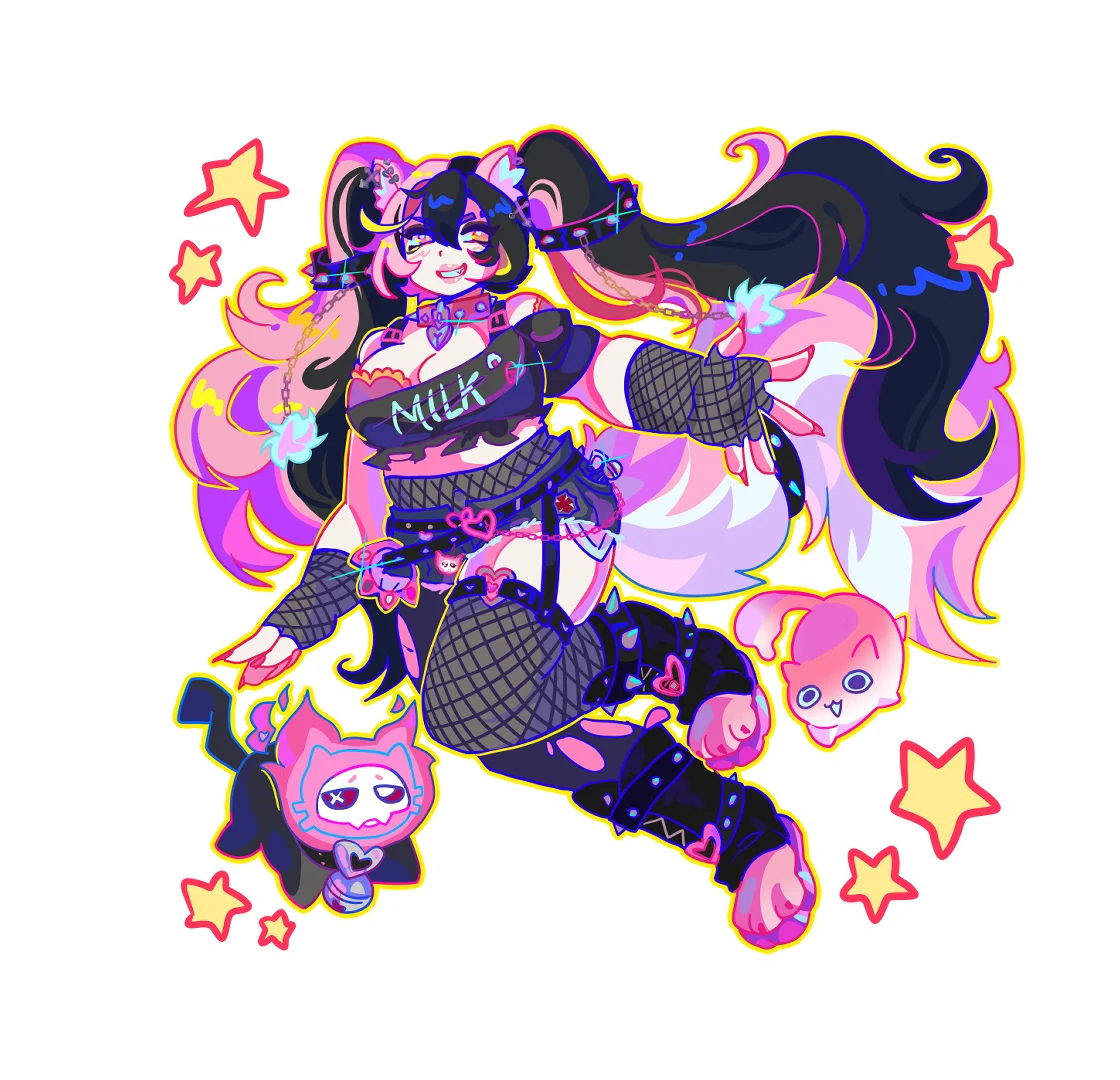 CHAOS KITTY CREW STICKER product image (1)