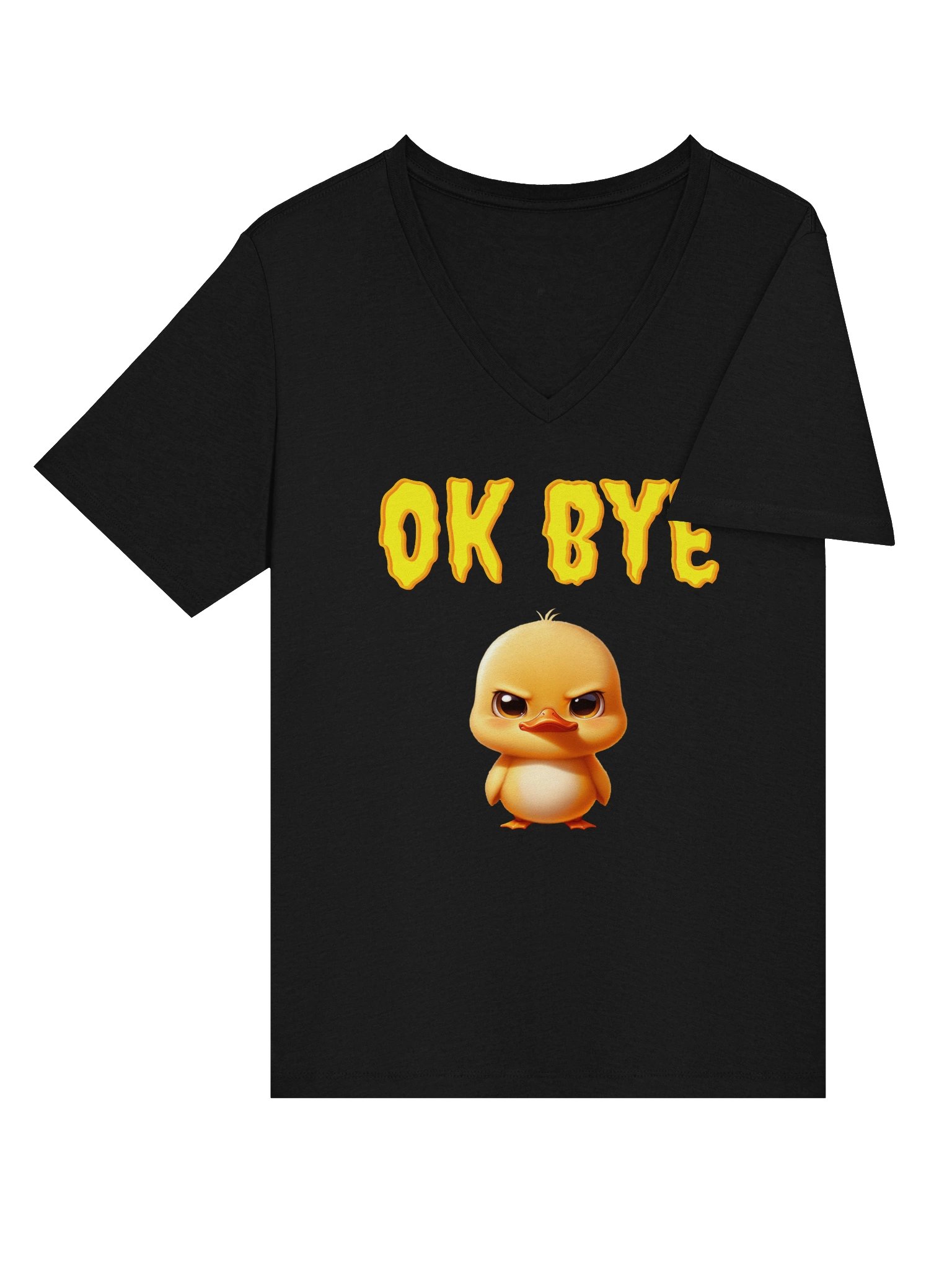 Quirky Duckling OK BYE V-Neck Tee product image (20)