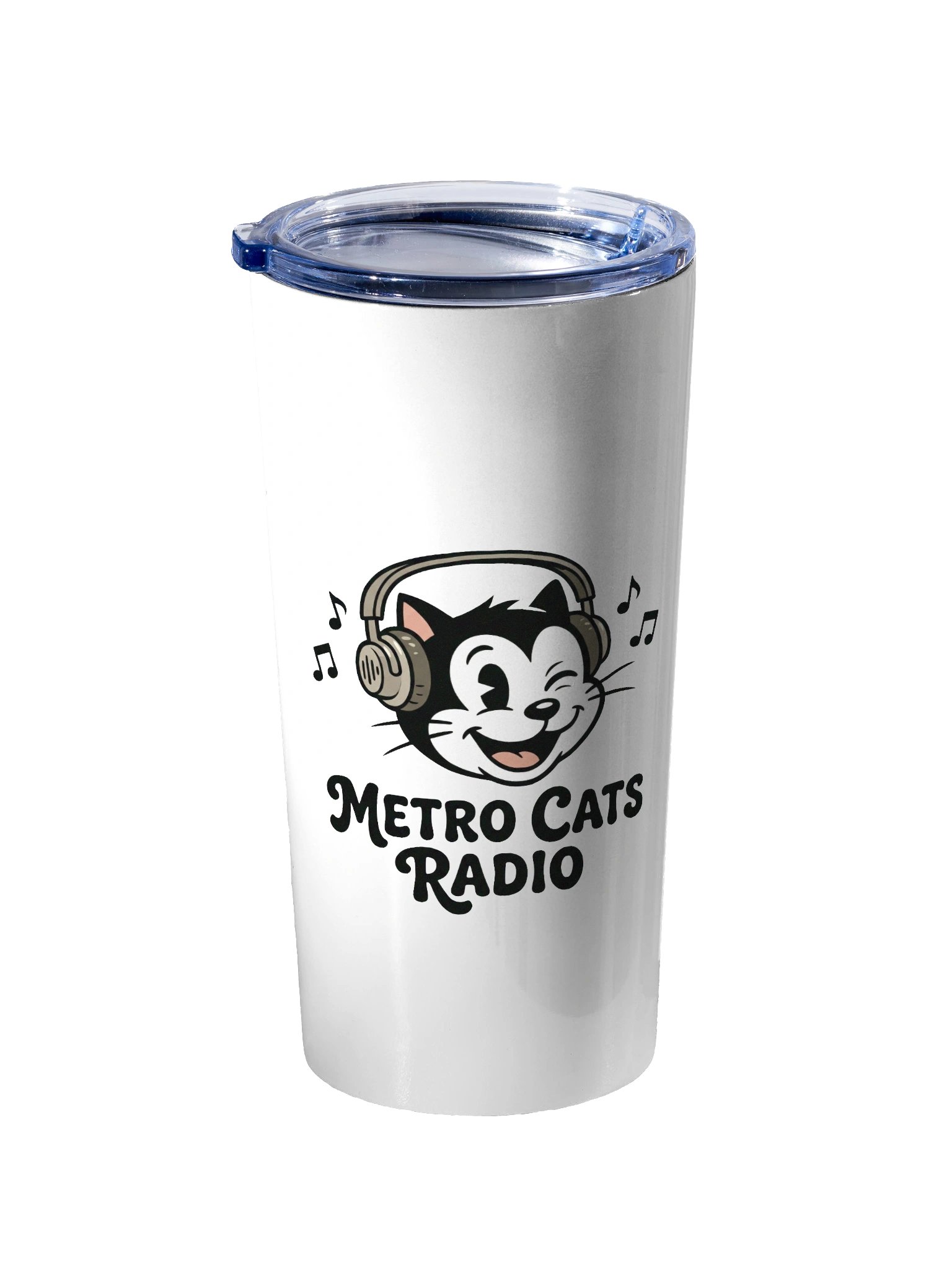 Metro Cats Radio Stainless Steel Tumbler product image (2)