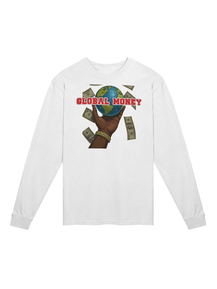 Global Money LS Tee White product image (1)