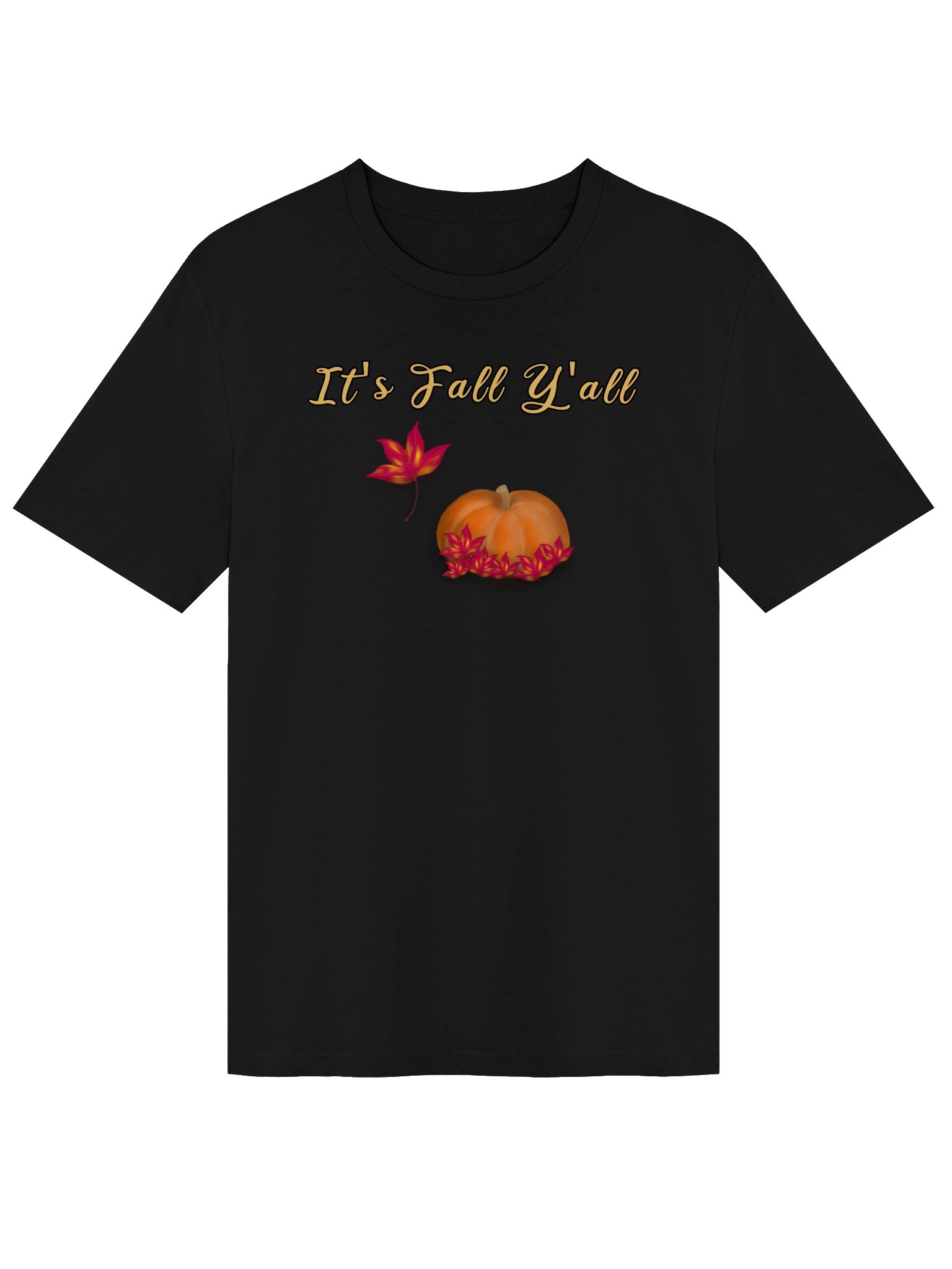 "It's Fall Y'all" T-Shirt. Unisex Stanley/Stella Organic Ribbed Neck T-Shirt product image (1)