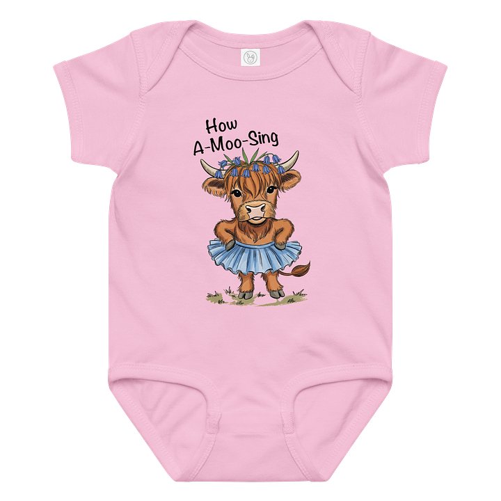 How A-Moo-Sing Cow Baby Bodysuit product image (2)