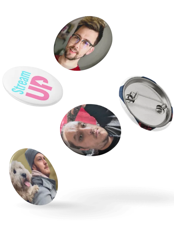 Team StreamUP Pin Button Set product image (3)