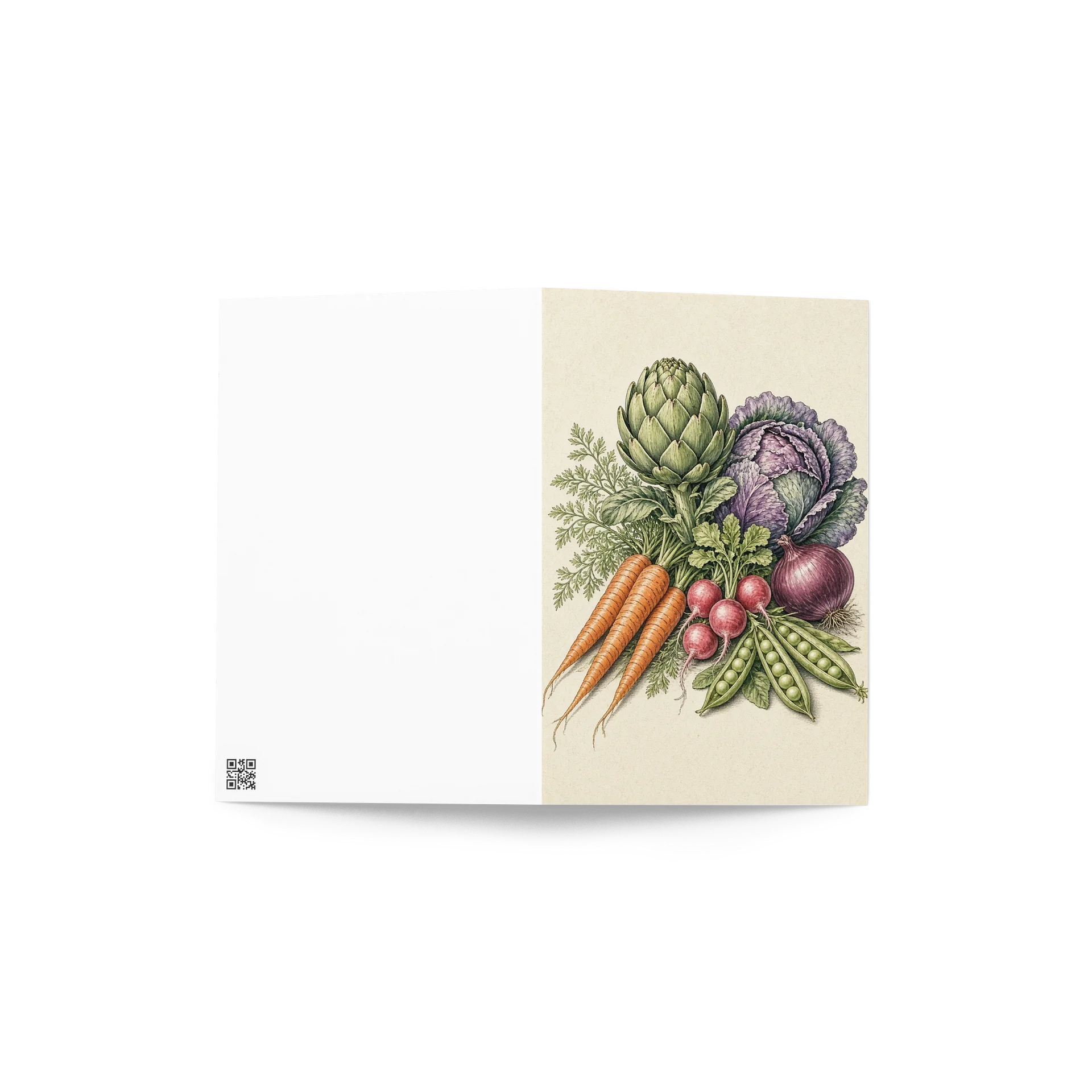 Vintage Vegetable Garden Etching Greeting Card product image (4)