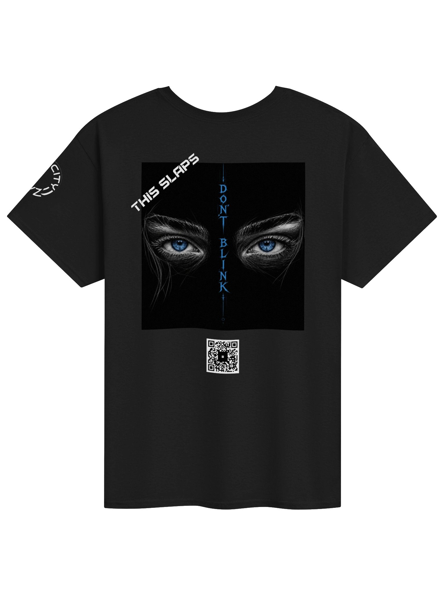 DON'T BLINK Scan Tee - Hyper-Aggressive Brazilian Montagem Art Shirt product image (1)