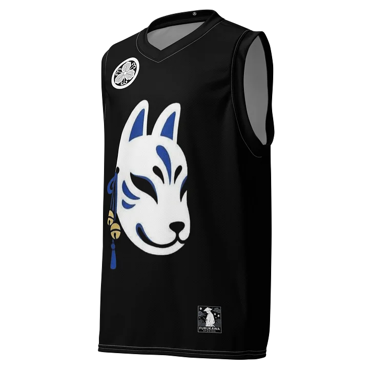 Kitsune Mask (Blue) | Basketball Jersey product image (1)