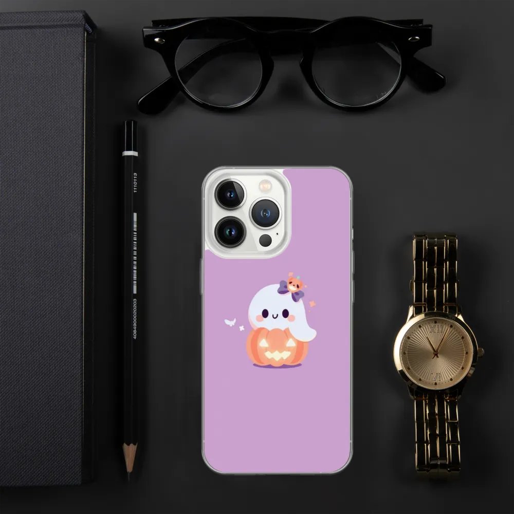 Spooky Pumpkin Ghost iPhone Case product image (29)