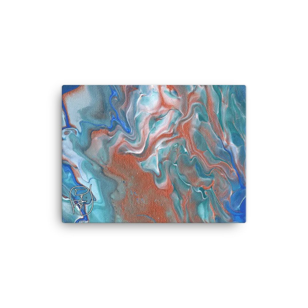 Metallic Orange Fluid Acrylic Canvas product image (2)