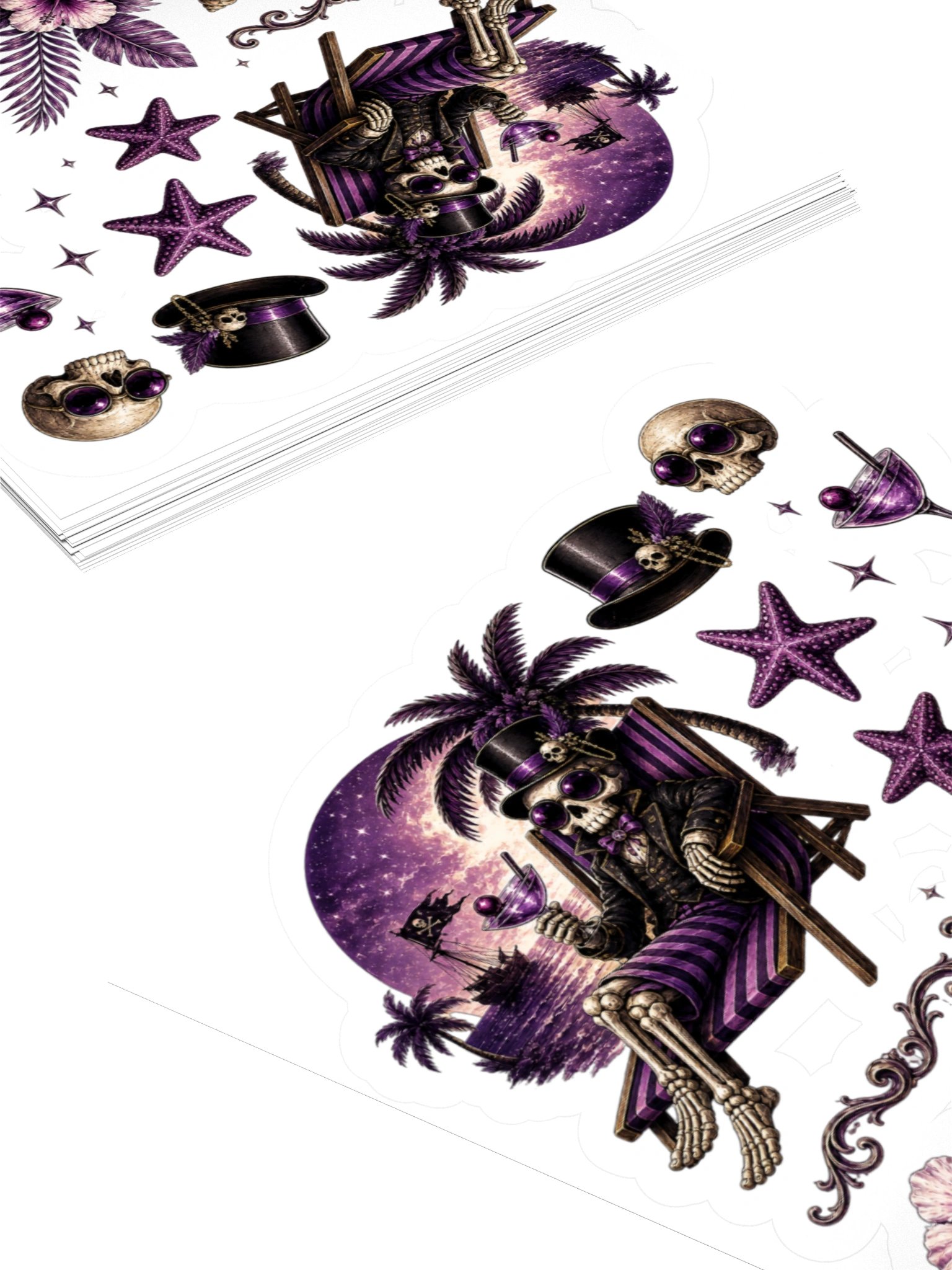 ''Dead Relaxed'' Kiss Cut Stickers product image (4)