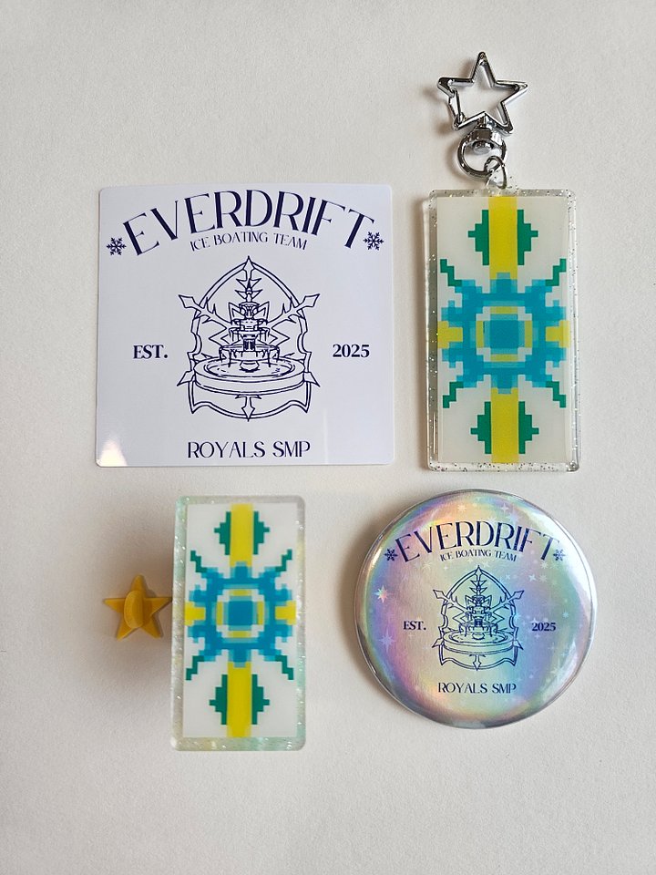 Everdrift Merch (Stickers, Keychains, Pins, & Buttons) product image (1)