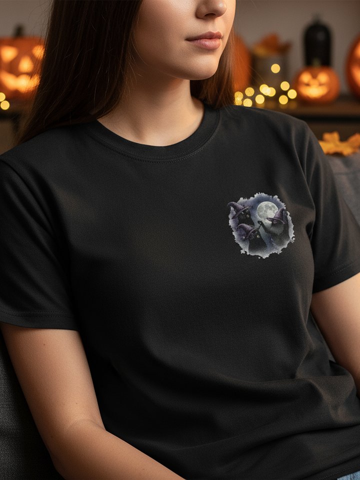 Halloween Cats Howling Unisex T-Shirt product image (1)