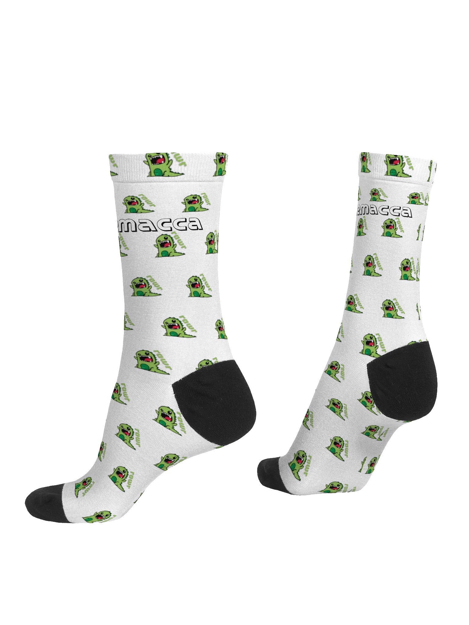 Dinorawr pattern Socks in white! product image (4)
