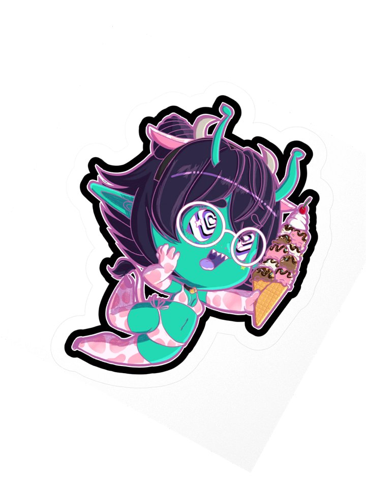 I Scream Chibi Kiss-Cut Sticker Strawberry Milk Edition product image (6)