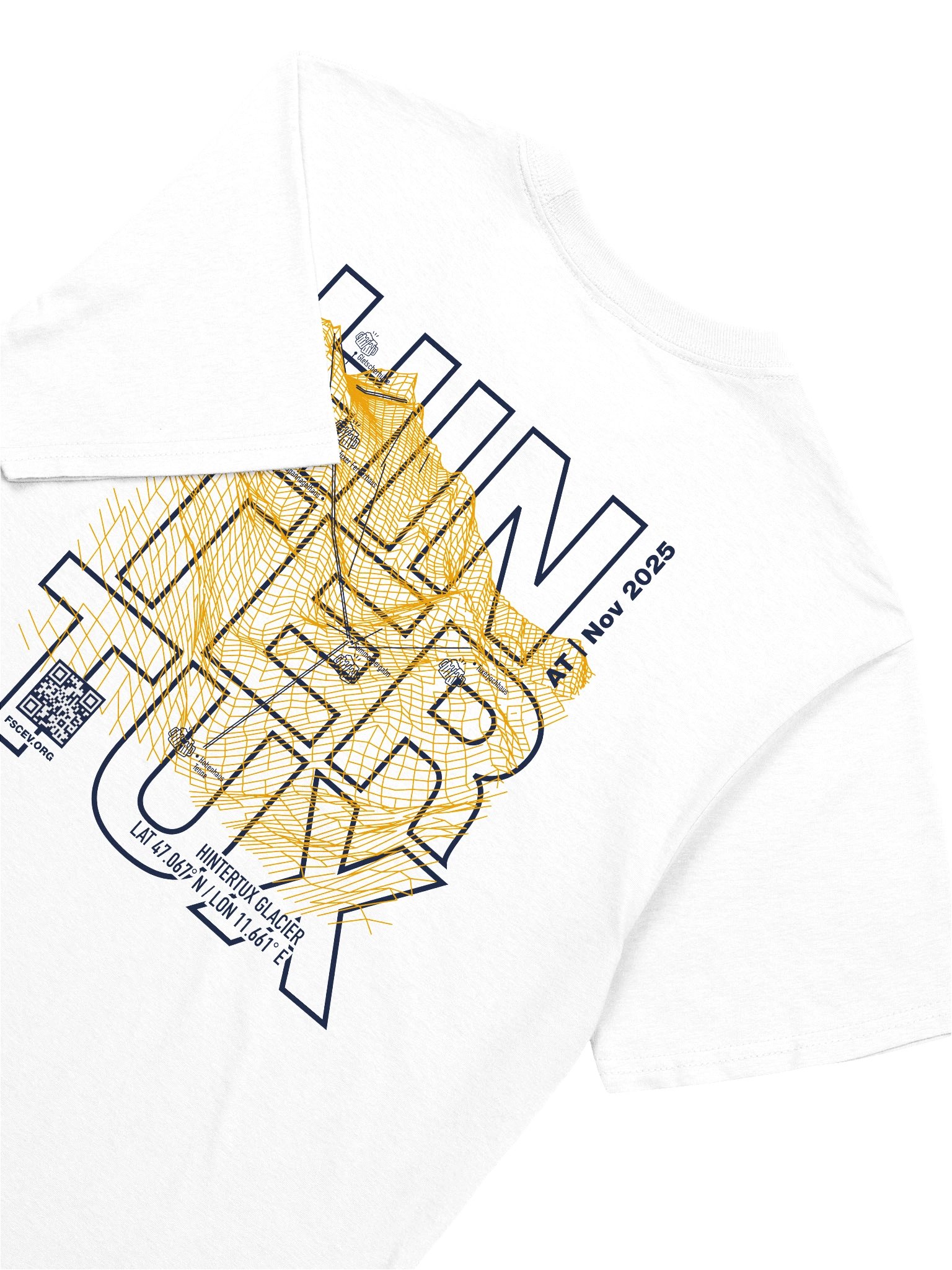 Hintertux Glacier Coordinates Resort white (front and back print) product image (4)