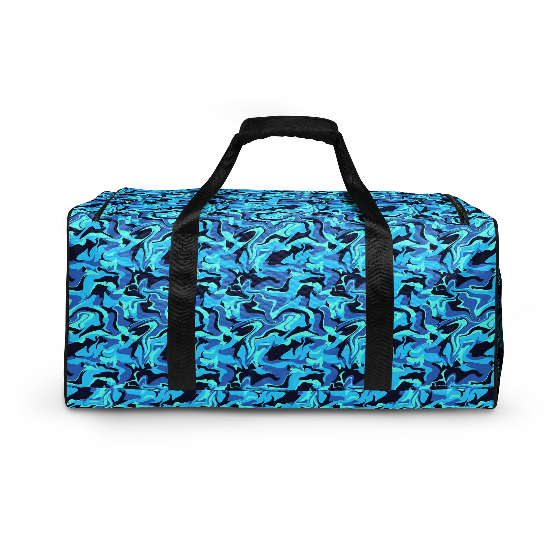Camouflage Blue Waves | Gym Duffel Bag. product image (4)
