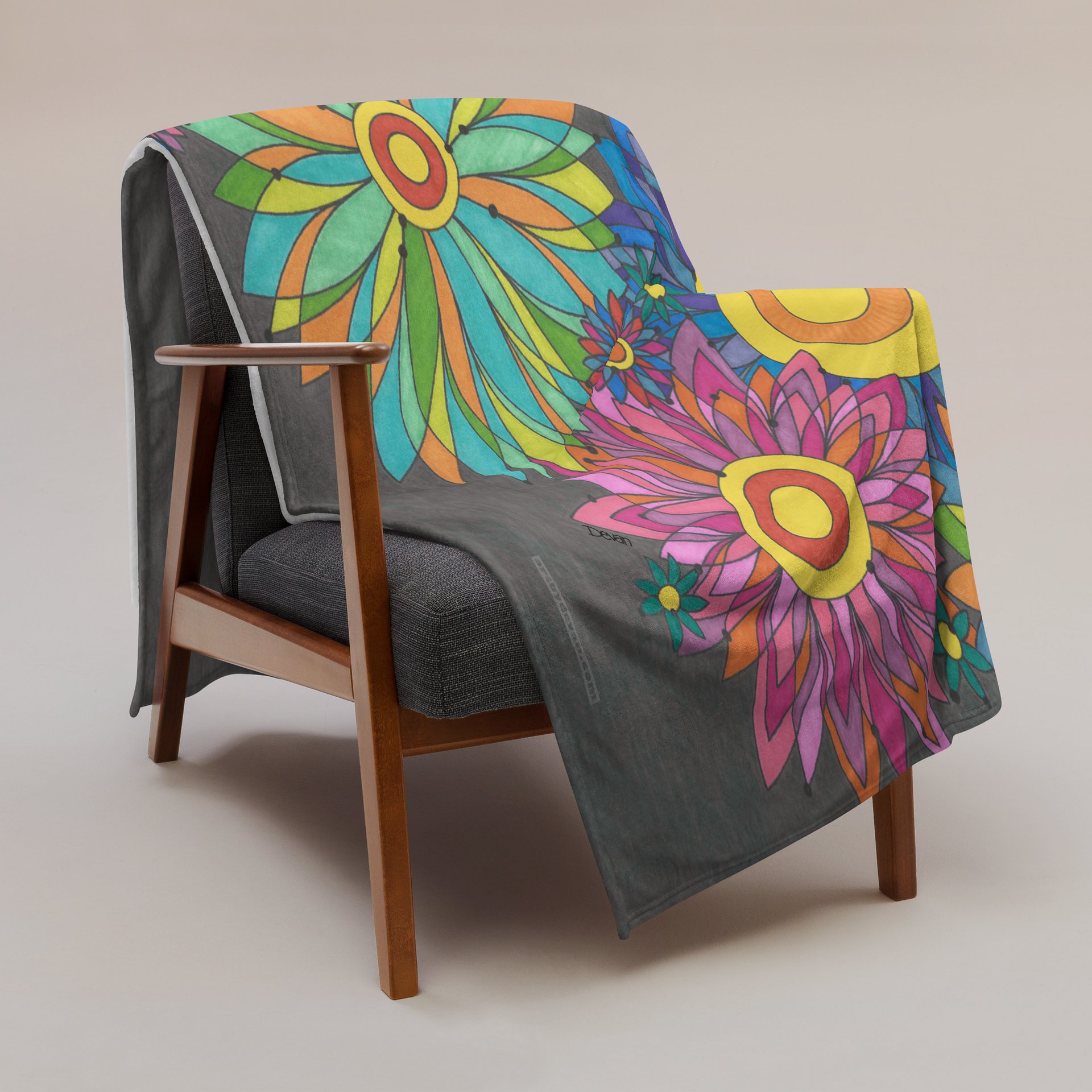 Fractal Flowers Blanket product image (3)