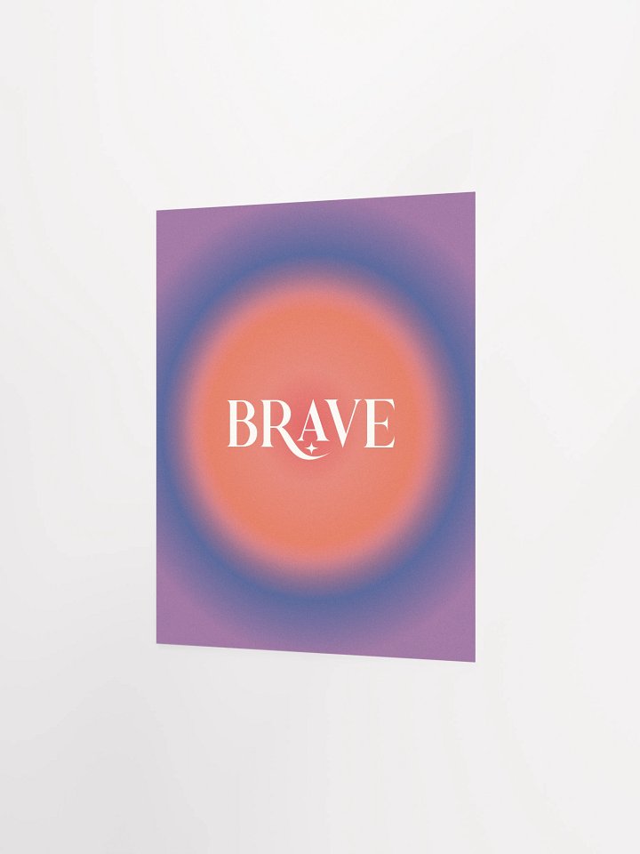 Brave Gradient Grain Poster product image (8)