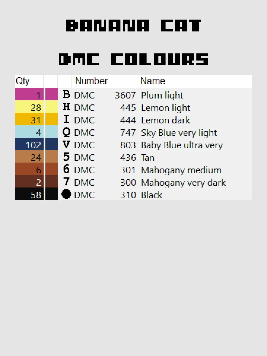Banana Cat Pixel Art product image (4)