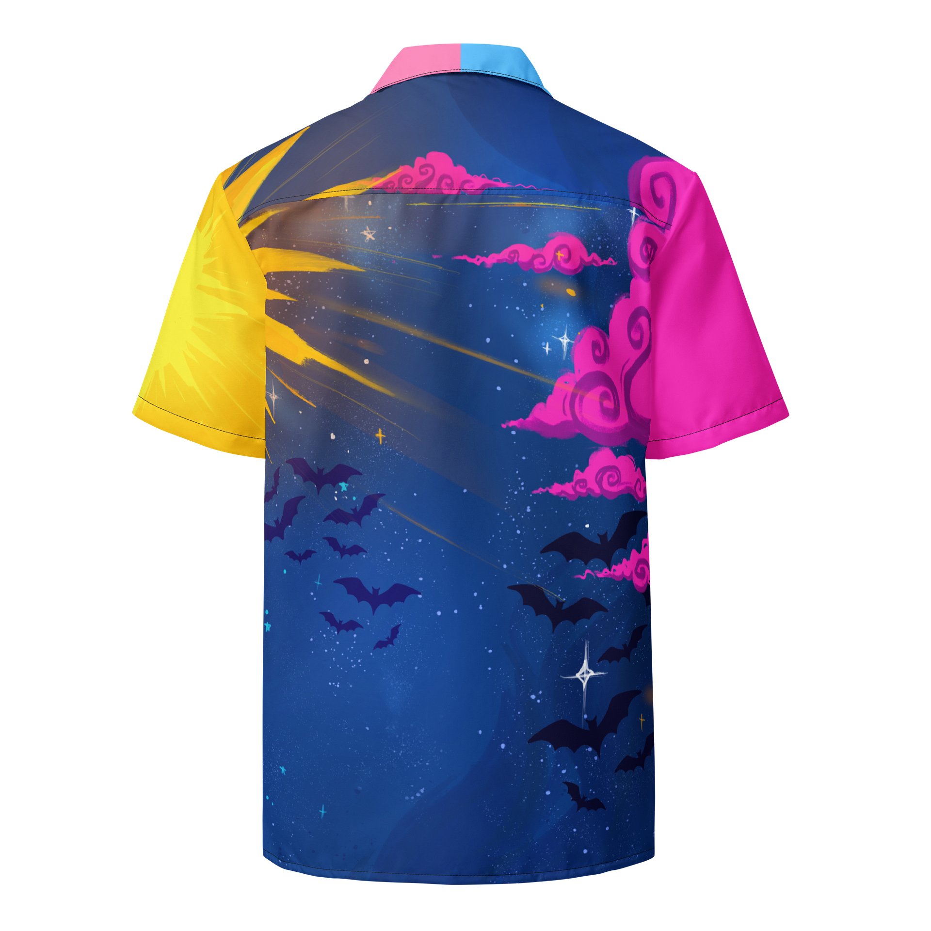 Pansexual Subtle Pride Vampire Button Up Shirt product image (5)