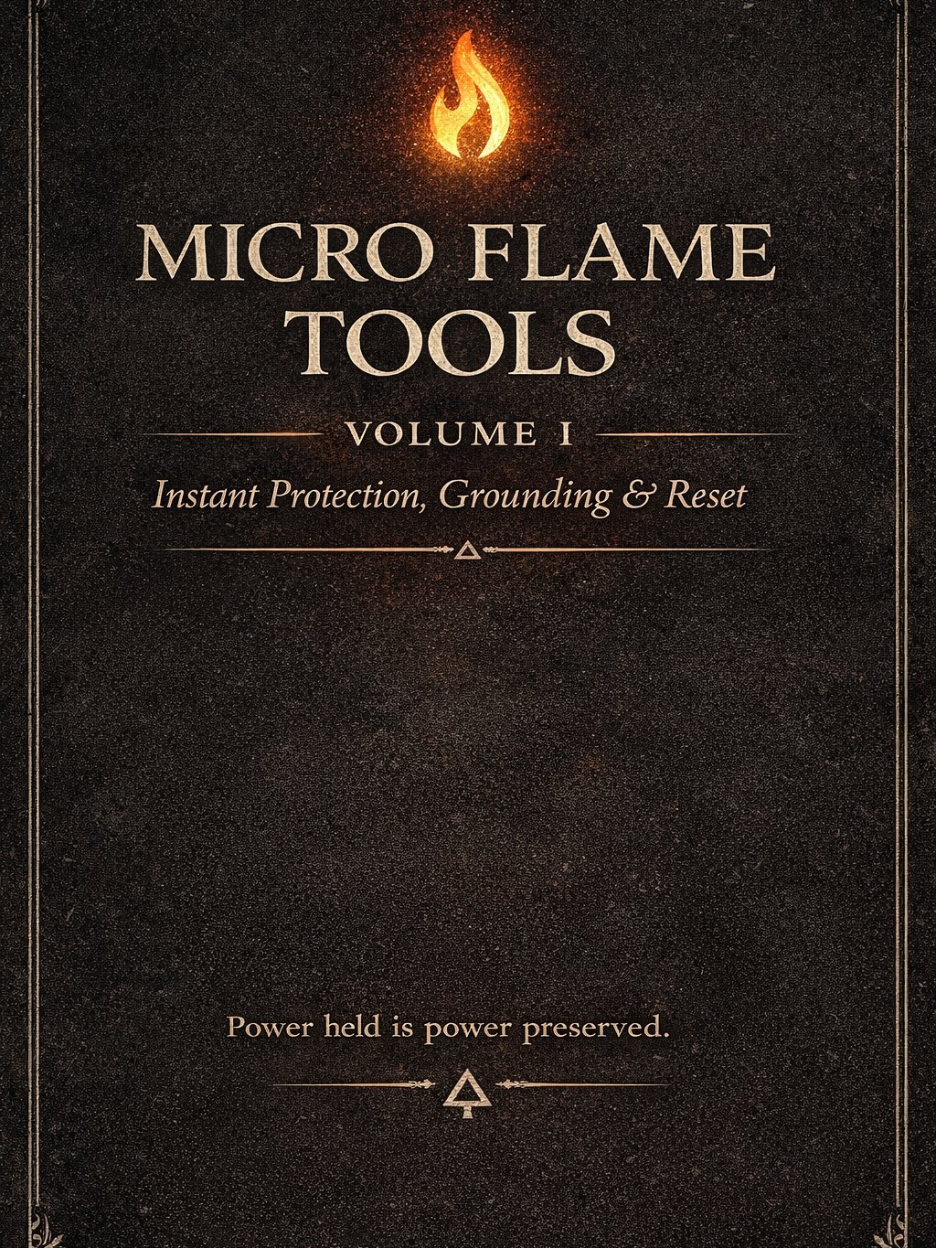 Micro Flame Tools Volume I Instant Protection, Grounding & Reset product image (1)