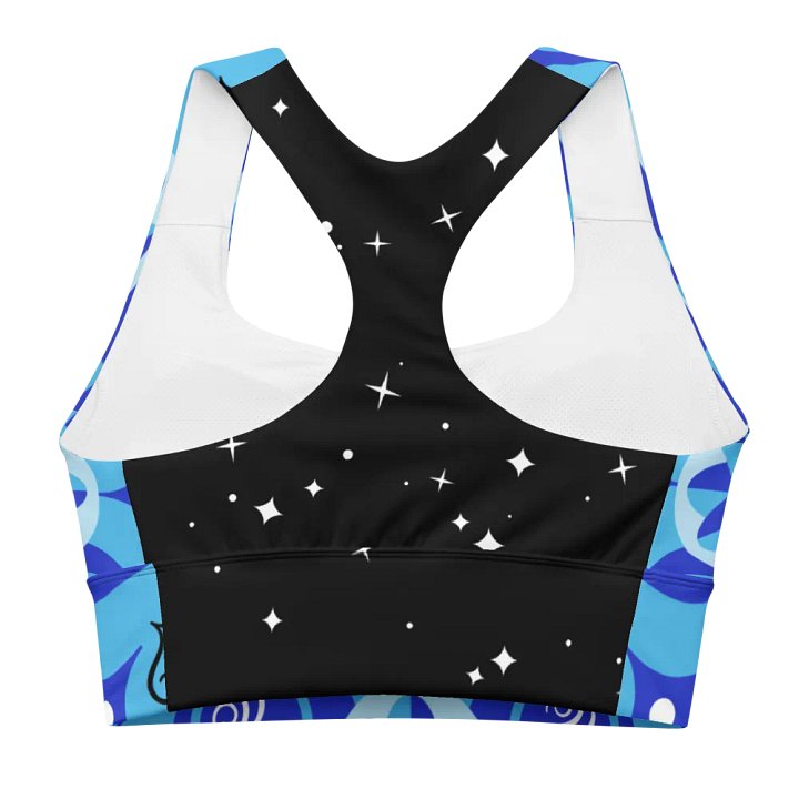 Celestial Blue Mandala Longline Sports Bra product image (2)