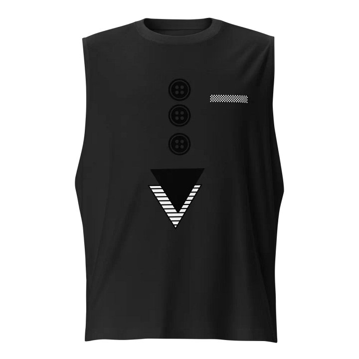 Triangles with buttons and hankie Muscle Tank product image (1)