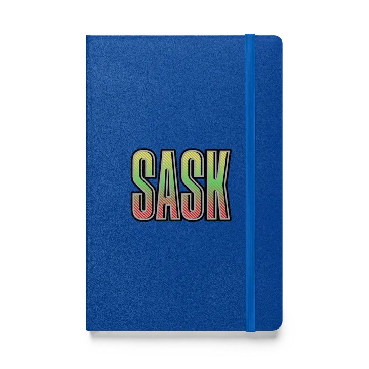 Sask Saskatoon Saskatchewan Striped Hardcover JournalBook product image (1)