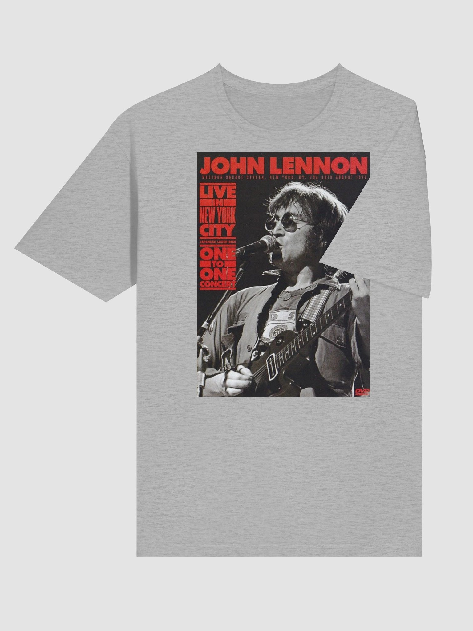 John Lennon Live in New York City T-Shirt | Vintage Rock Music Graphic Tee | Classic Black & White Concert Shirt product image (4)
